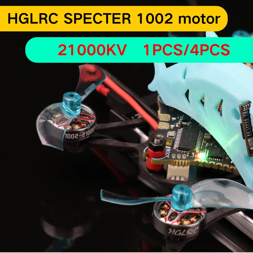 HGLRC SPECTER 1002 21000KV 1S Brushless Motor Compatible 1.6-2inch Propeller for FPV 65mm Tinywhoop Toothpick Drone