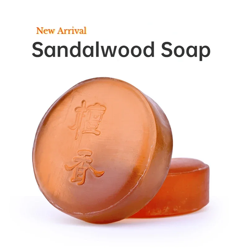 Natural Sandalwood Soap Agarwood Handmade Essential Oil Soap  Bath Gift Buddha Soap Moisturizing Antibacterial Anti-acne 100g