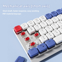 EWEADN MK68 Low Profile Switch Wireless Mechanical Keyboard, Aluminum Panel 60% Office Keyboard, Tri-Mode USB-C Portable Silent
