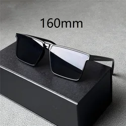 Vazrobe 160mm Oversized Men Sunglasses Polarized Black Sun Glasses for Male Unisex Large Big Fat Face XXL Size