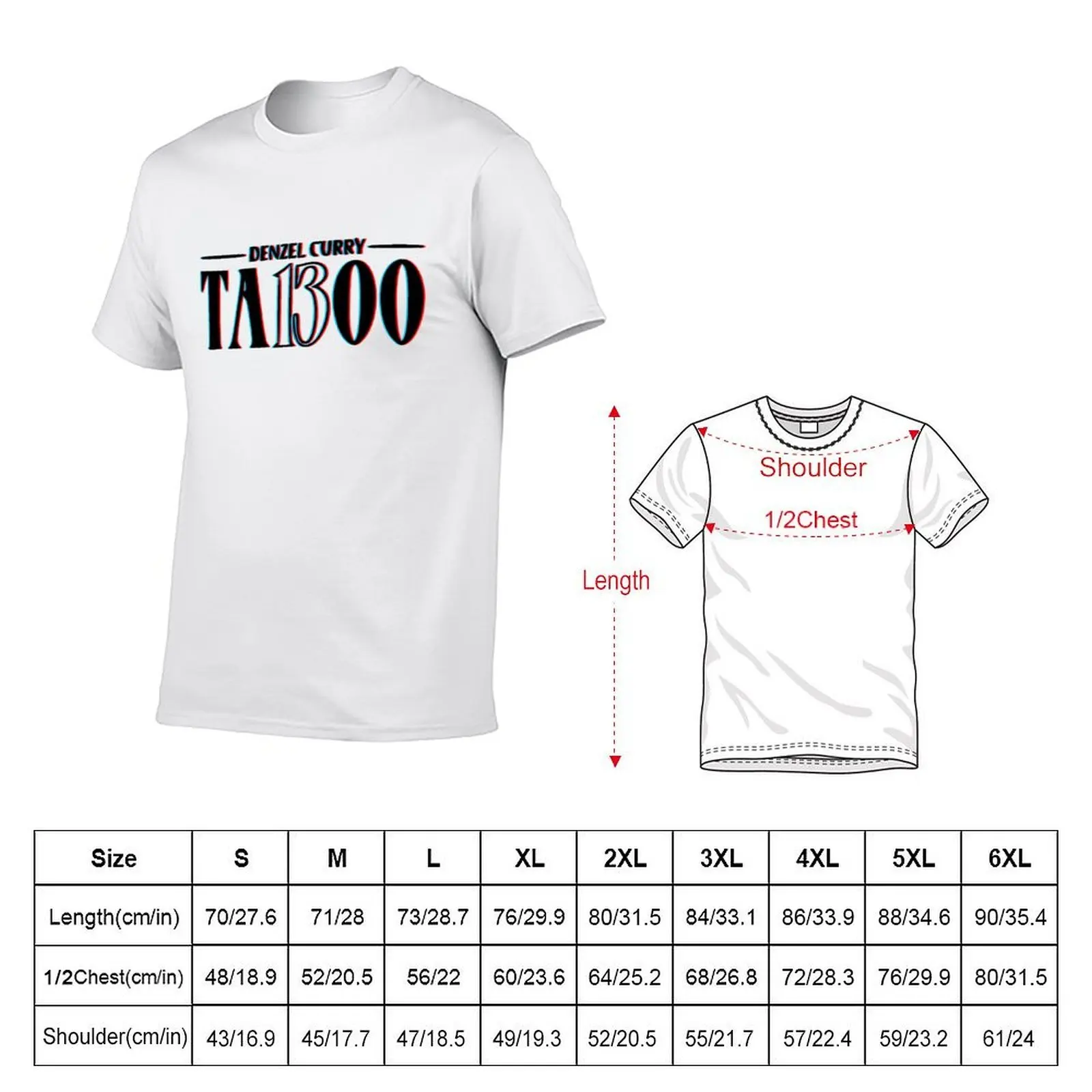 Taboo Denzel Curry Album Logo 3D T-Shirt men t shirt cotton 100% t shirt for man 100 percent cotton funny t shirts man T-shirt