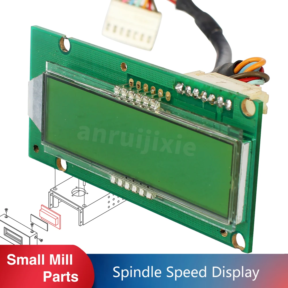 LCD Spindle Speed Display  for SIEG SX3&JET JMD-3&BusyBee CX611&Grizzly G0619&Grizzly G0463 Milling Machine Parts