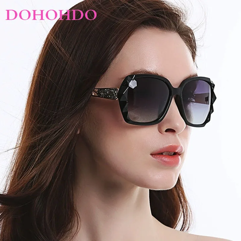 Gafas De Sol cuadradas huecas De diseñador a la moda para mujer, Gafas De Sol De viaje De diseño De marca De lujo para mujer, Gafas De Sol UV400