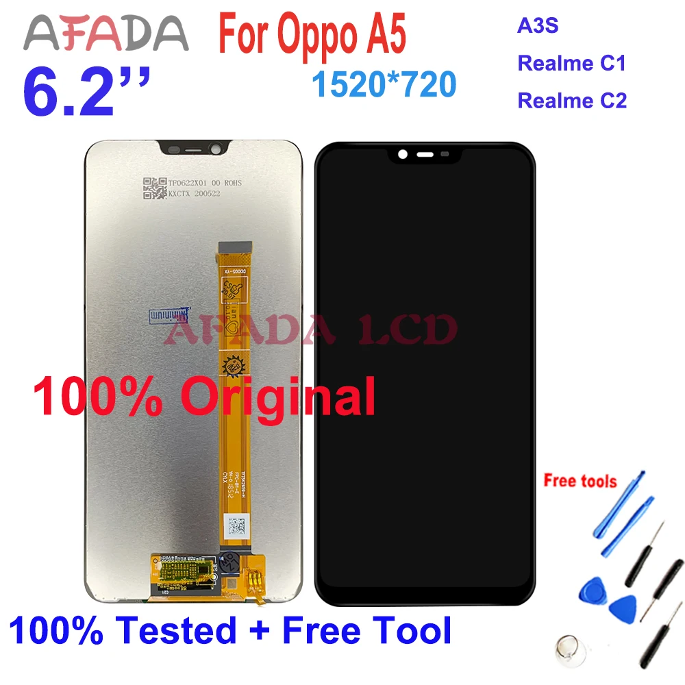 

6.5'' For Oppo A5/A3S LCD Touch Screen Digitizer Assembly Replacement Realme C1/Realme C2 LCD Display