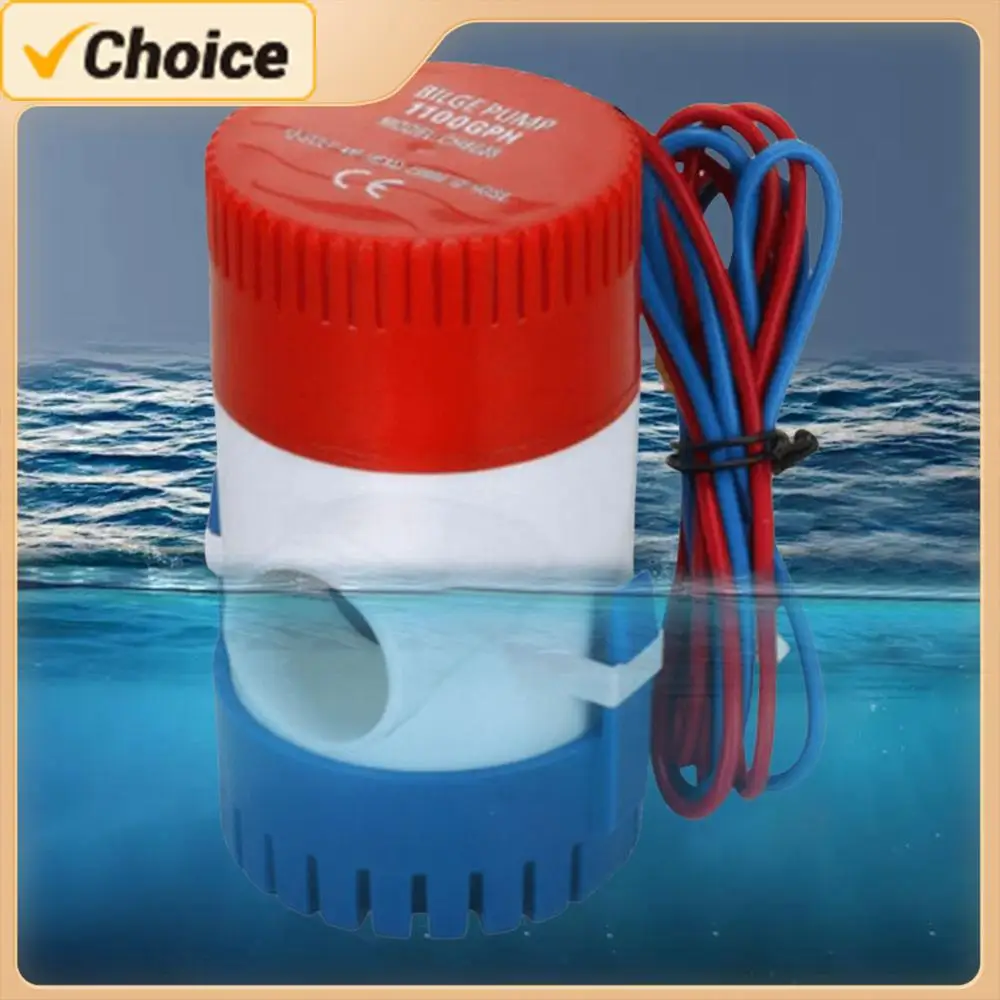 

1100GPH Submersible Bilge Water Pump 12V Submersible Boat Marine Bilge Pump Low Noise for Boat Seaplane Motor Homes Houseboat