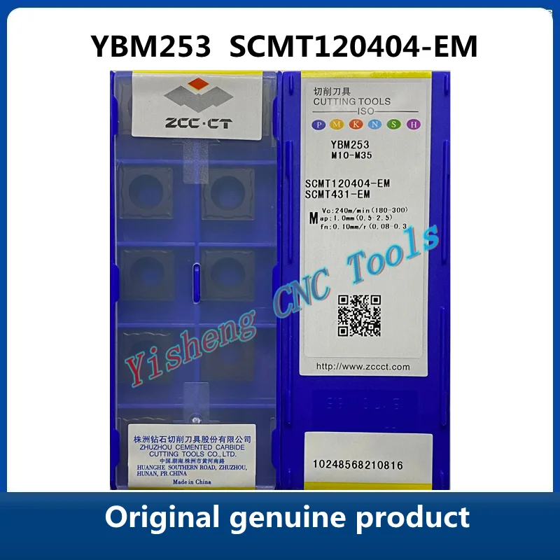 

Original genuine product ZCC CT YBG205 YBG202 SCMT120404-EM YBM253 CNC Turning Tool Lathe Cutter Tools