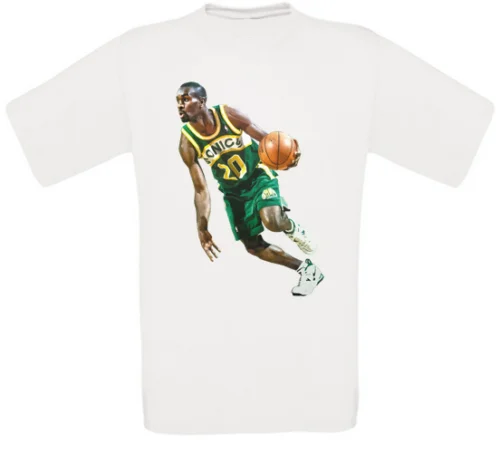 Gary Payton Seattle Basketball T-Shirt