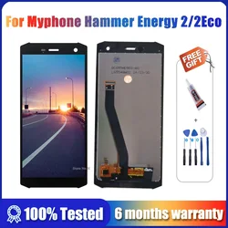 High Quality Touch Screen For Myphone Hammer Energy 2 LCD Display FOR Hammer Energy 2 Eco Assembly degizater with tools + glue