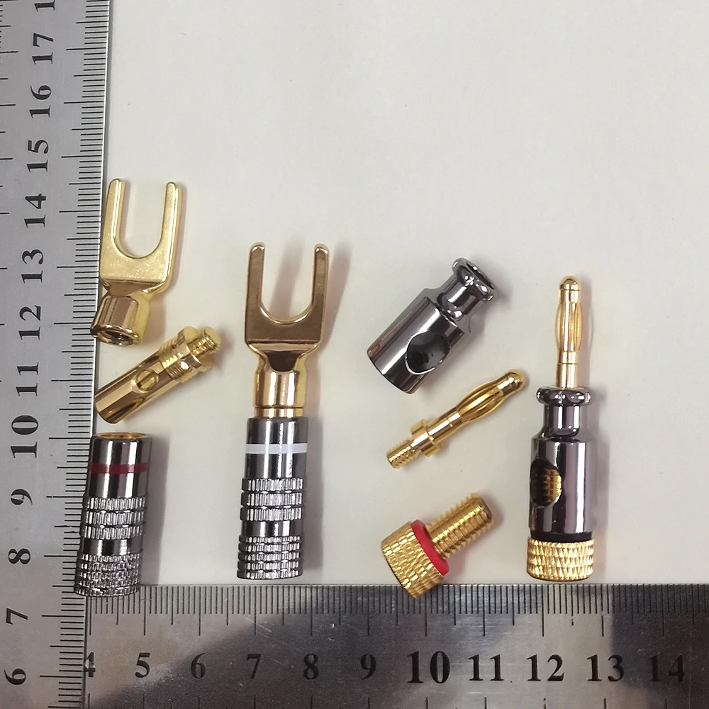 1 Stück Lautsprecher-Bananenstecker, vergoldet, 4 mm, für Audio-Video-Lautsprecheranschluss – Detail 6