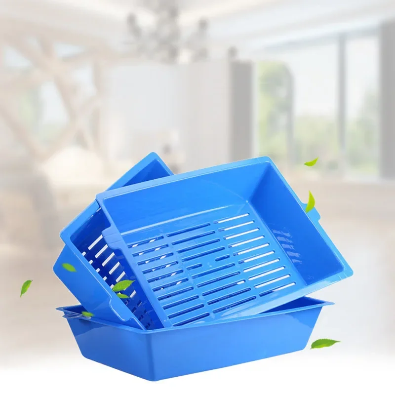 Toilet Bedpan Plastic Litter Box with Tray 3 Box Rabbit Pee Toilet for Pets Pee Pad Tray Pet Trainer
