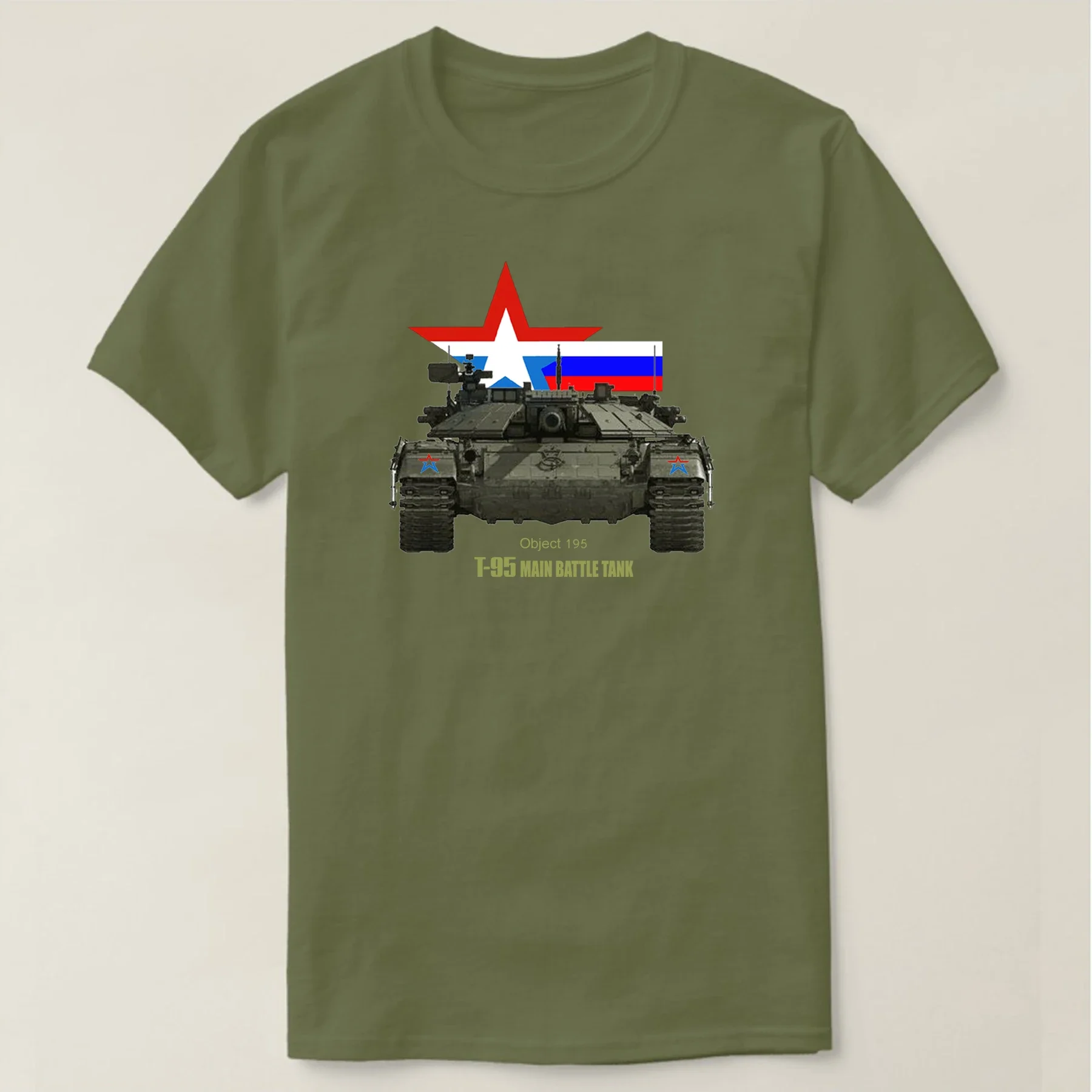 Russian Military Object 195 T-95 Tank T-Shirt 100% Cotton O-Neck Short Sleeve Summer Casual Mens T-shirt Streetwear
