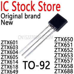 5PCS TO-92 In Stock ZTX601 ZTX603 ZTX604 ZTX605 ZTX614 ZTX618 ZTX649 ZTX650 ZTX651 ZTX652 ZTX653 ZTX657 ZTX658 ZTX688