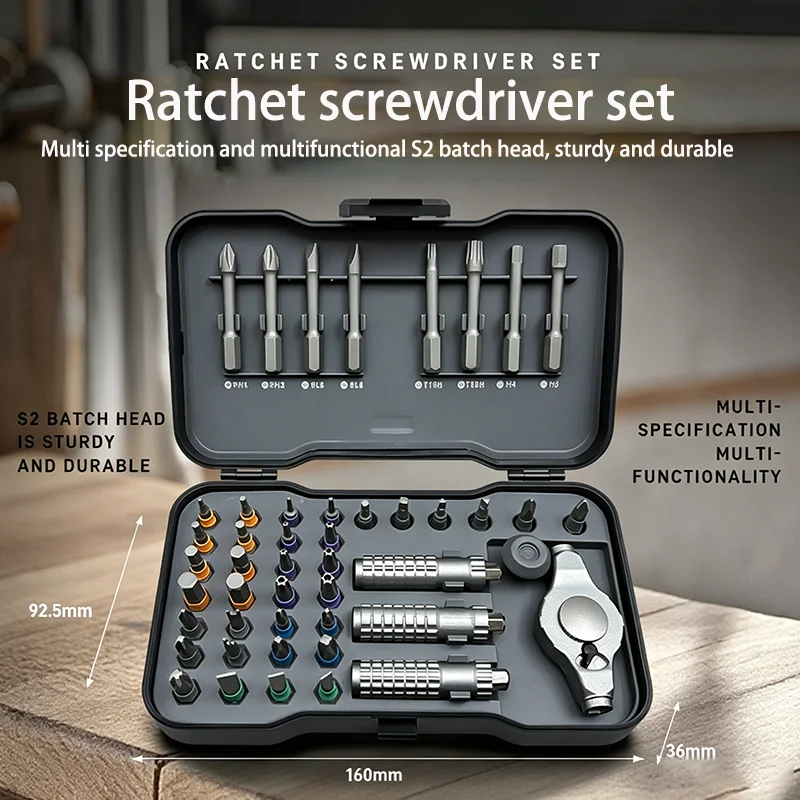 

105in1 multifunctional ratchet screwdriver set, multi magnetic drill bit mini repair kit, household tool set, wrench screwdriver