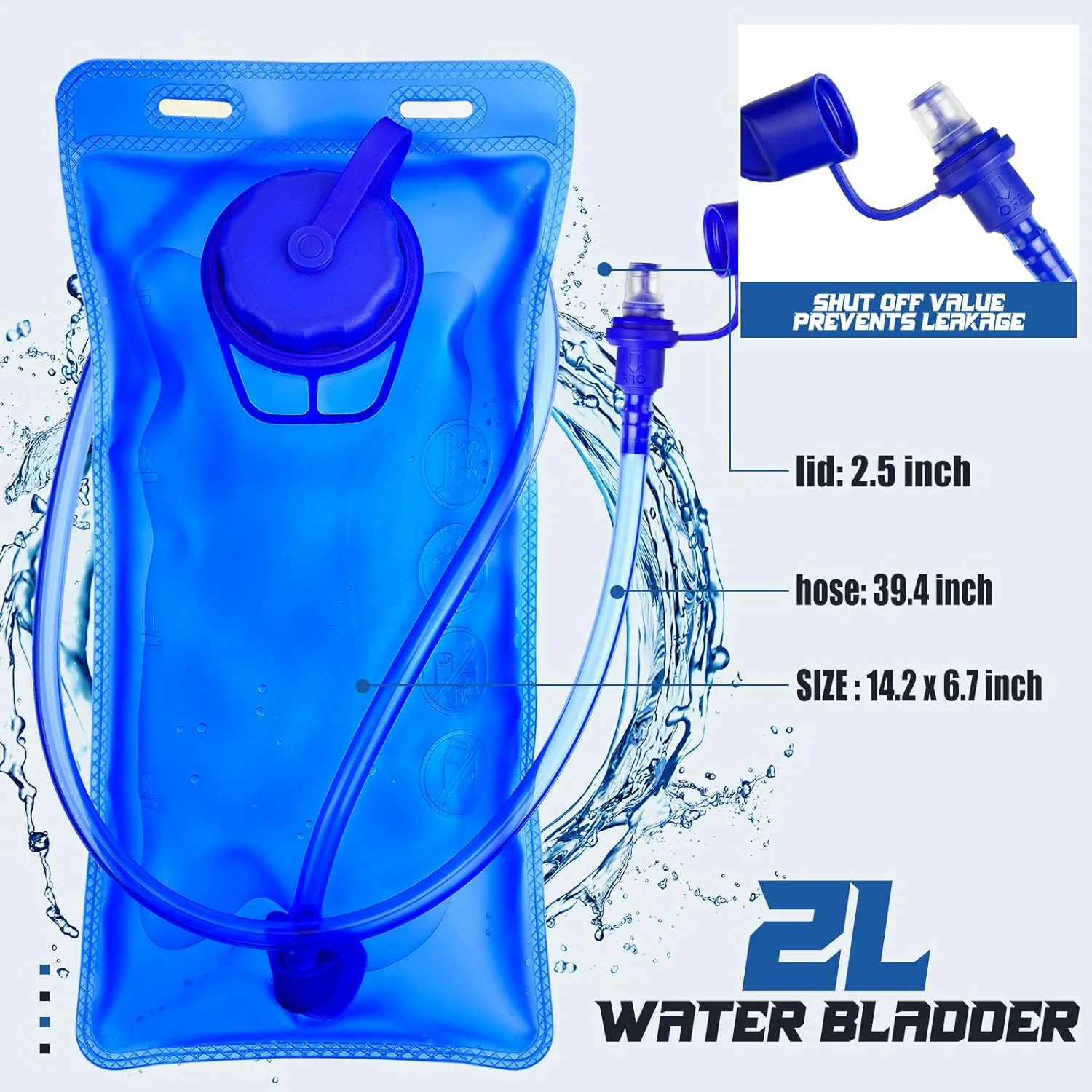 ابق مرطبًا بشكل صحيح على مغامراتك الخارجية مع مجموعة حقيبة الظهر المائية خفيفة الوزن ومتينة - مثالية للرجال النشطين أ #5