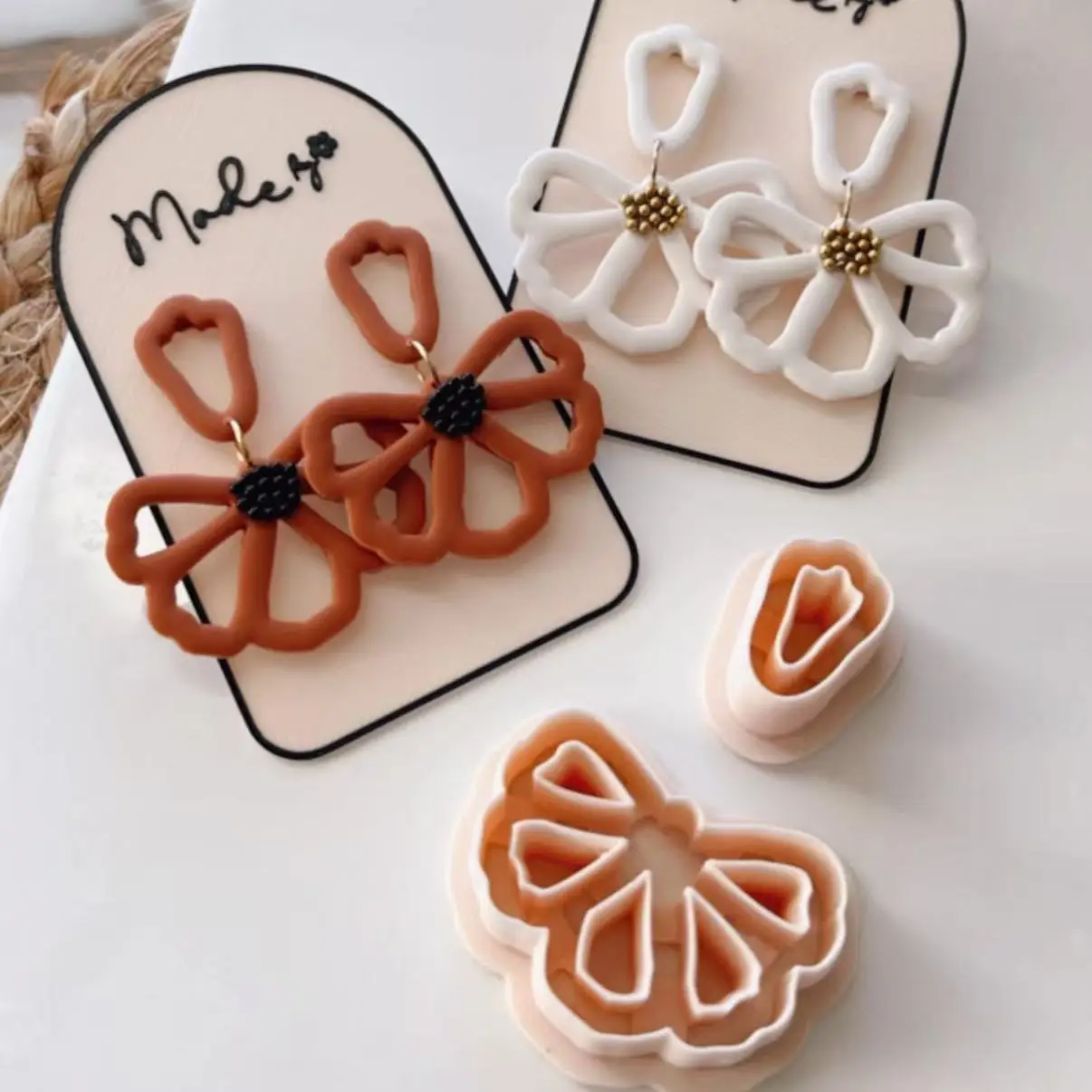 Brincos Criativos de Argila Macia em Forma Hexagonal, Moldes de Argila, Formas Geométricas, Pingentes de Joias, Ferramentas DIY para Cortar Moldes