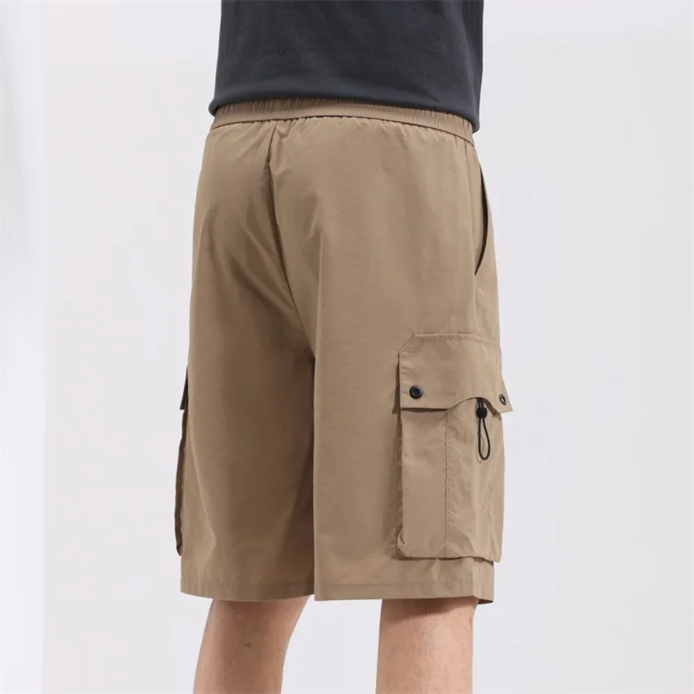 

2025 Outdoor Cotton Casual Shorts Drawstring Soft Loose Beachwear Joggers Sports Pants