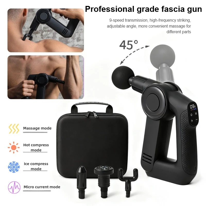 

Household micro current cold compress, hot compress, vibration massager,professional grade muscle relaxation electric fascia gun