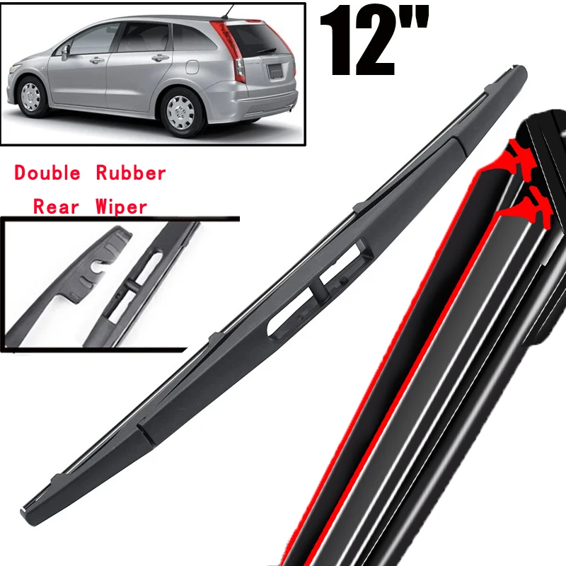 

Car Wiper 12" Rear Wiper Blade For Honda Stream 2003 - 2014 Windshield Windscreen Clean Tailgate Window Car Rain Brush