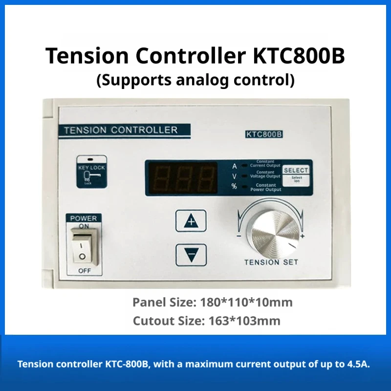 Manual Tension Controller, KTC800B (supporting Analog Control), 0-4A, Pulse Width Modulation, DC 0-24V