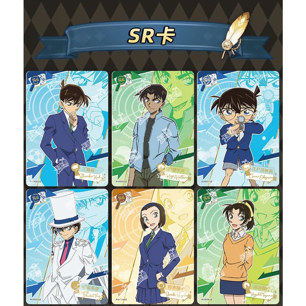 Kayou Detective Conan Collection Card For Child Kyogoku Makoto Suzuki Sonoko Popular Mystery Anime Limited Game Card Kids Toys