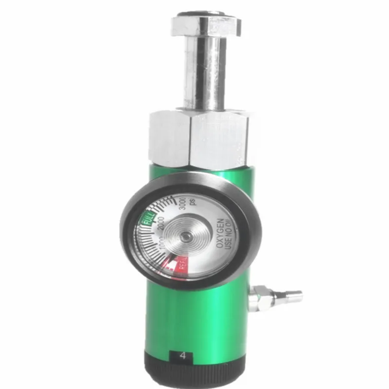 European DIN477#9(G3/4) Oxygen Regulator Medical Oxygen Cylinder  Flow Regulator, German Typ O2 Oxygen Regulator  0-4LPM