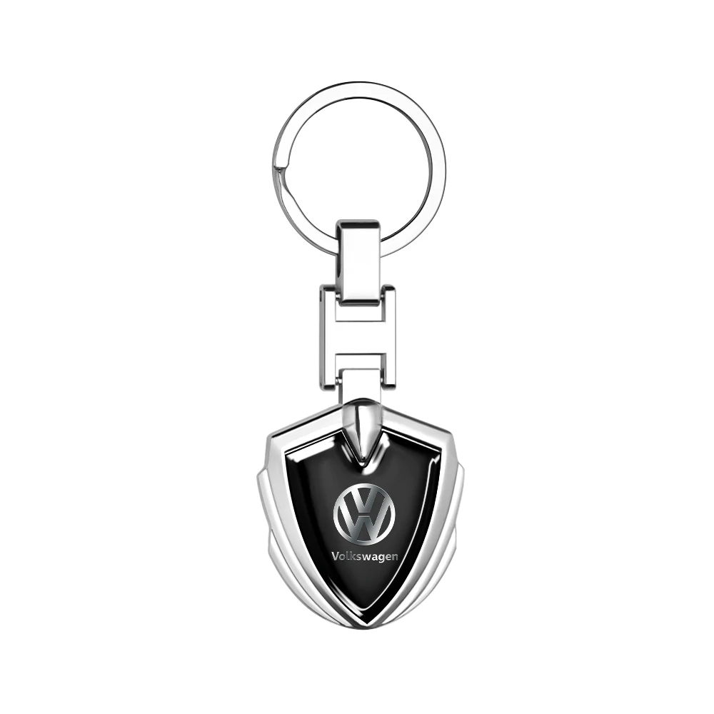Metal Leather Car Keychain Keyring AutoKey Accessories For Volkswagen VW Golf 7 MK4 TSI TDI B6 B7 GTD Touareg Passat Polo Jetta