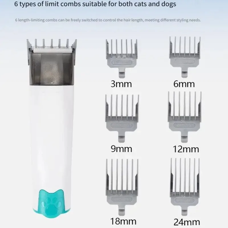 7-in-1 Multi-functional Pet Physical Hair Care Set for Dogs and Cats: Dust Collection, Shaving, Beauty Shears, and Combs