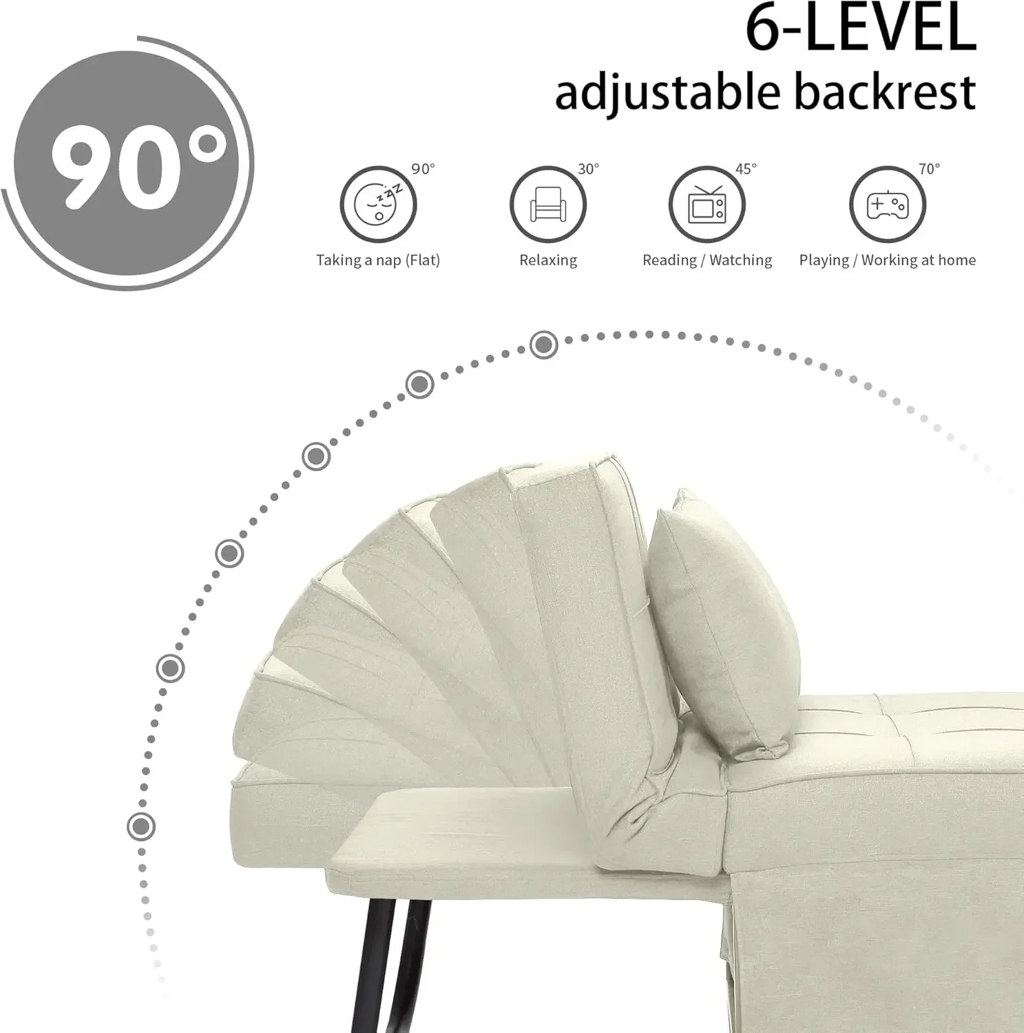 Hot SalesLight Luxury Sofa Bed, Foldable Chair, Modern Simple Multifunctional Sofa, New Convertible Sofa, Lounge Chair
