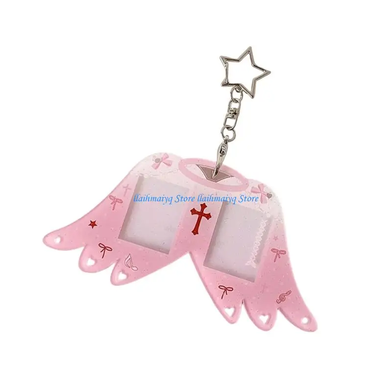 573B Smooth Acrylic Symbol Case With Artistic Ailerons Theme Double Pocket Plan Even Transportable Keychain Clip For Work