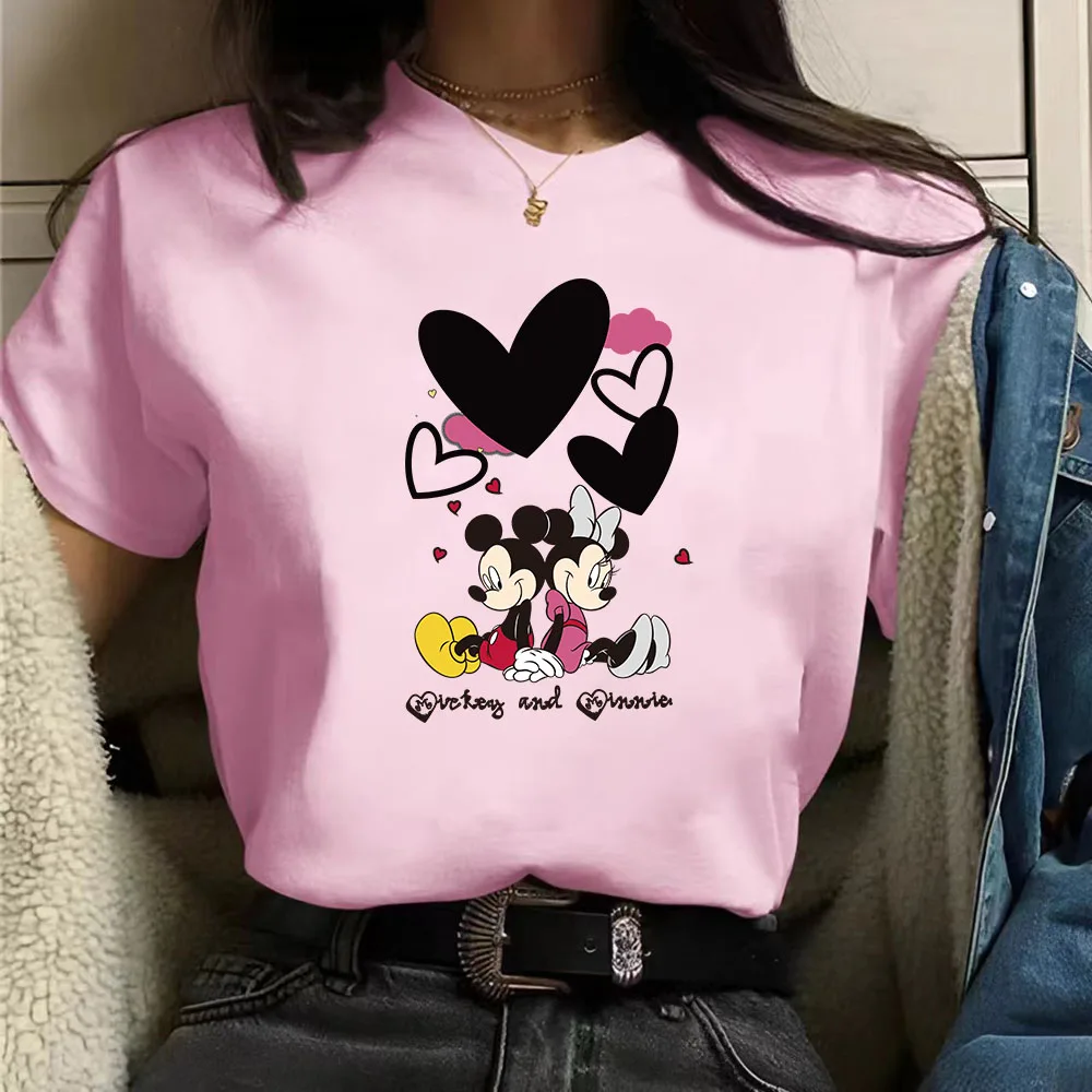 2024 Chuangyou Product Heavyweight New Disney Mickey Cotton T-shirt Multi Color Boutique Women's T-shirt