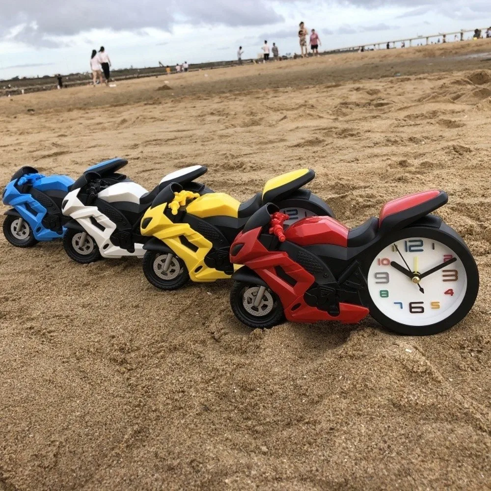 الرجعية دراجة نارية المنبه البلاستيك دراجة نارية تحت عنوان سطح المكتب المنبه مقاومة للاهتراء قطرة واقية ساعة سطح المكتب عيد ميلاد