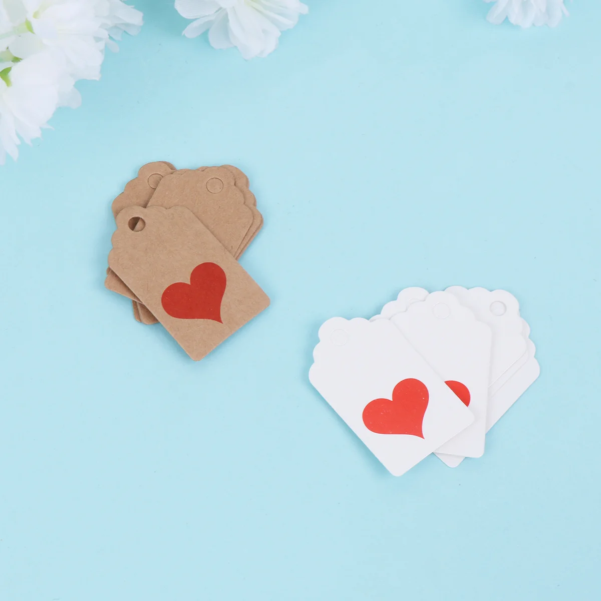 200Pcs Kraft Paper Tags Vintage Style Bookmark Tags for Love Notes Thank You Cards Birthday Gift Labels Handmade Craft