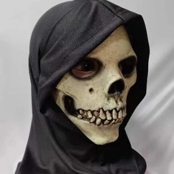 Skull Mask Halloween Latex Terror Mask Chamber of Secrets Ghost House Helmet Prop Half Face Skull Mask