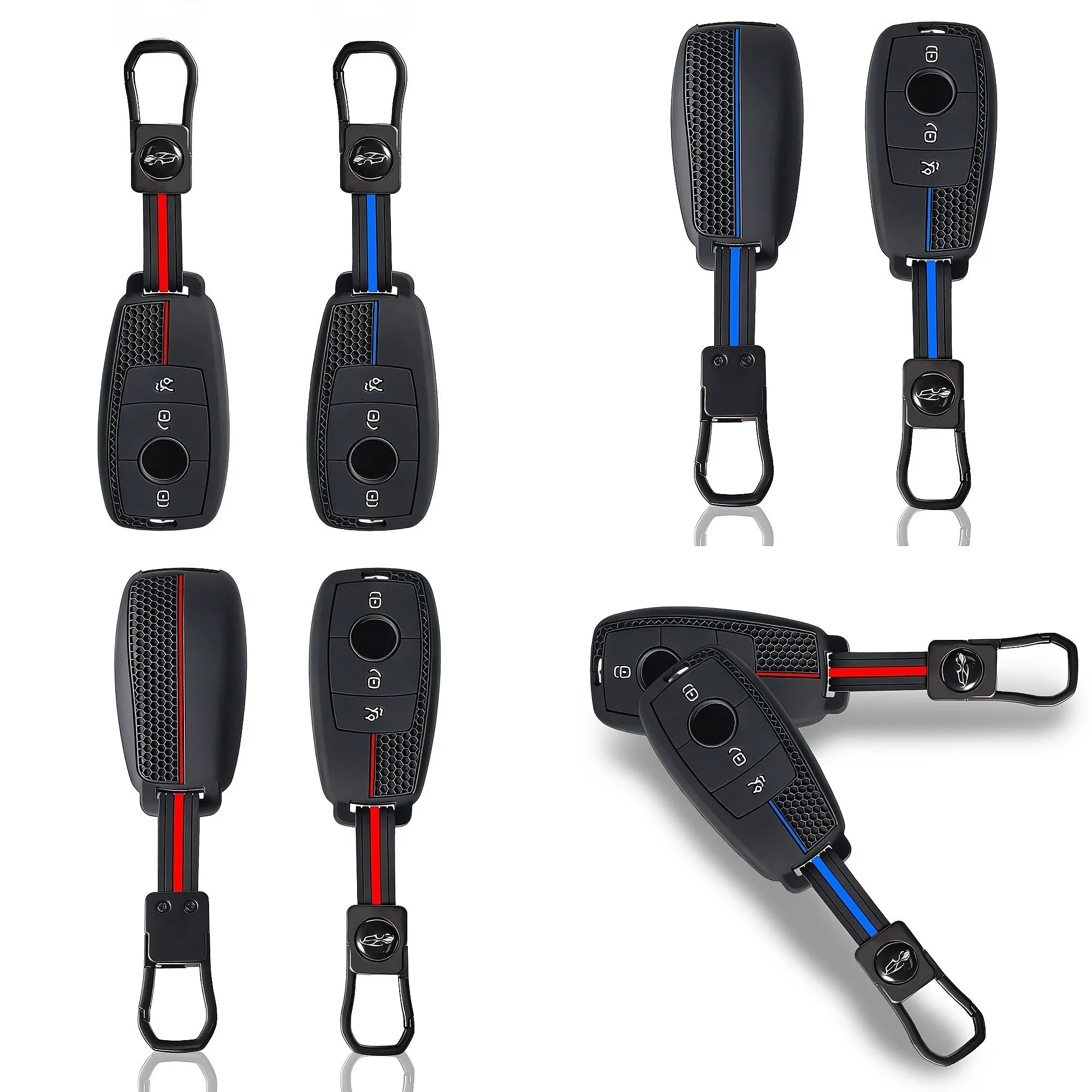 Silicone Car Key Fob Cover Case For Mercedes Benz A C E S G GLS CLA Class W213 W177 W205 W222 X167 W176 AMG Auto Key Shell