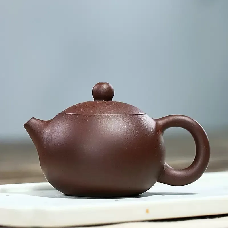 100ml Yixing Boutique Purple Clay Teapot Ball Shaped Infuser Xishi Tea Pot Beauty Kettle Customized Zisha puer Tea Set Authentic