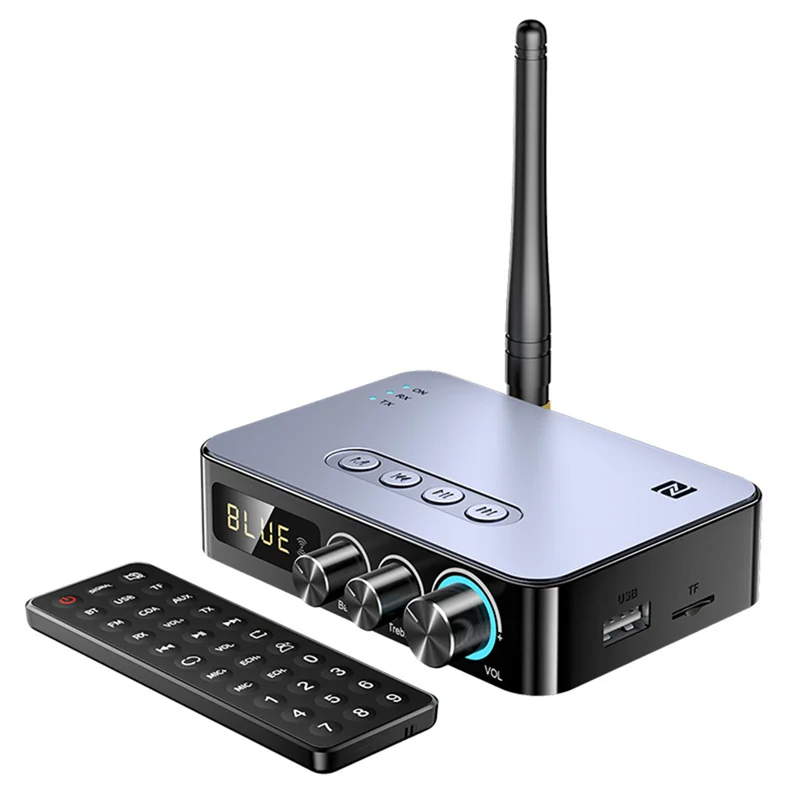 

COTS-tМногофункциональный аудиоадаптер Bluetooth 5.1 Приемник-передатчик NFC Bluetooth Аудиоадаптер поддерживает TF-карту U