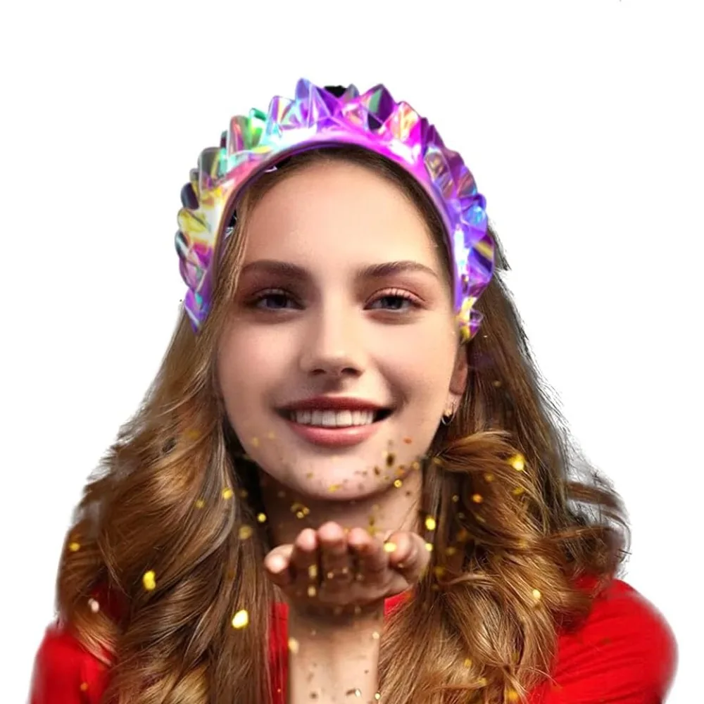 

1PCS Light Up Headbands LED Flash Glowing Hair Band Laser Hair Hoop Tiara Luminous Headbands Party Costume Hair Accessories for