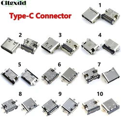 Cltgxdd-conector USB 3,1 tipo C, puerto de carga, conector tipo C, SMD DIP, hembra, para Xiaomi, Huawei, Samsung y Sony, 10 Uds.
