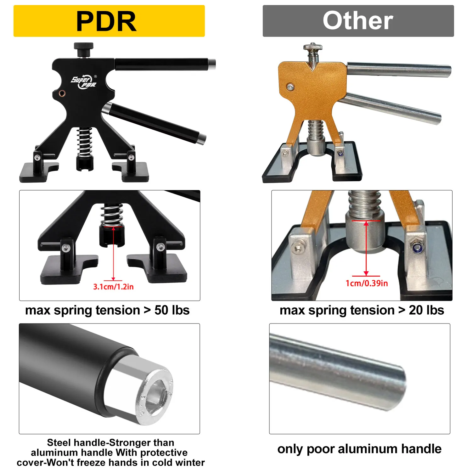 Strumenti di riparazione di ammaccature per Auto professionali Kit di riparazione di ammaccature senza vernice Kit di rimozione di ammaccature per carrozzeria senza vernice estrattore di ammaccature per Auto