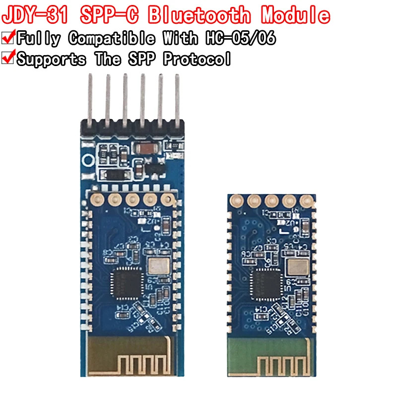 JDY-30 = JDY-31 SPP-C Bluetooth serial pass-through module wireless serial communication from machine Replace HC-05 HC-06