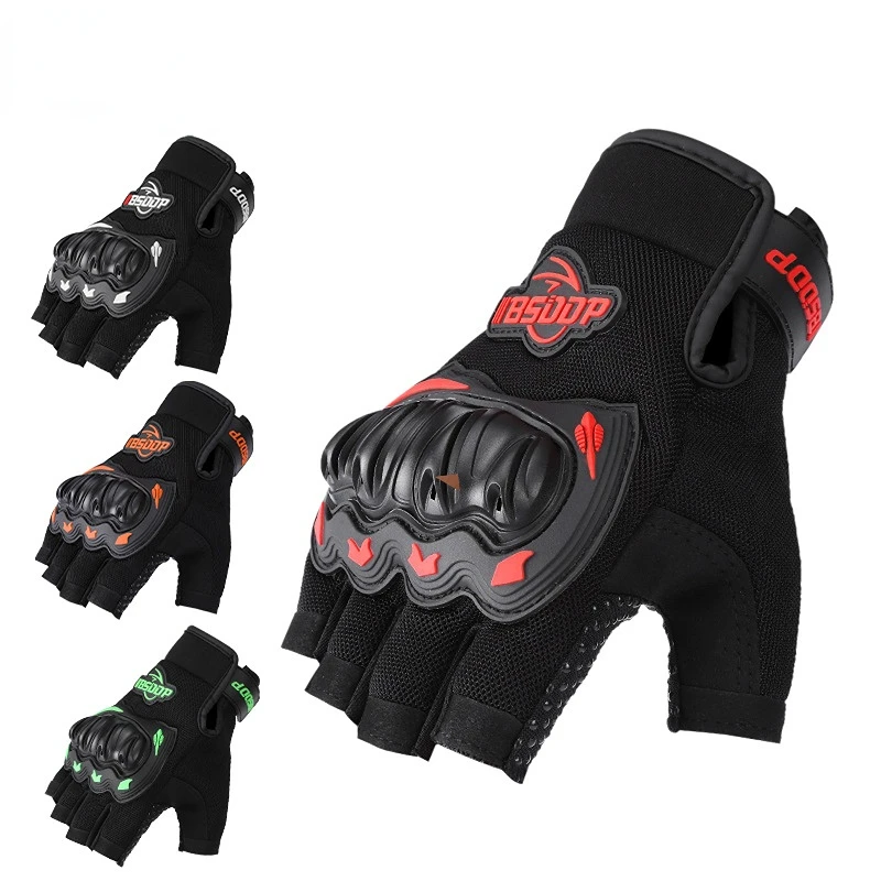 

Motorcycle Gloves Spring and Summer Cycling Half Finger Gloves Non-slip, Breathable and Wear-resistant Guantes Moto Accessories