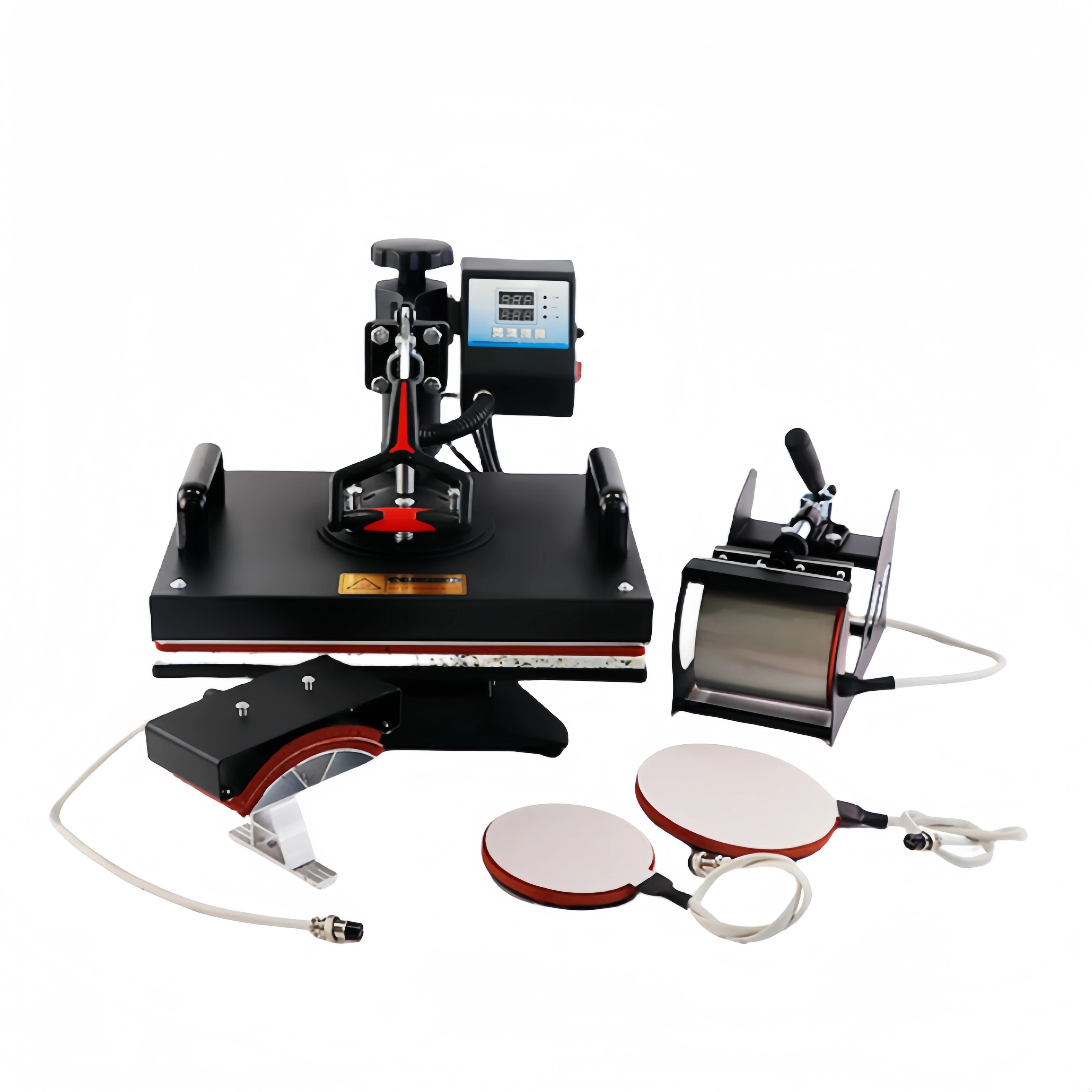 29*38cm 5-in-1 Combo Heat Press Machine | Multifunction Sublimation Press For Tshirts Mugs Caps Plates DTF Printing