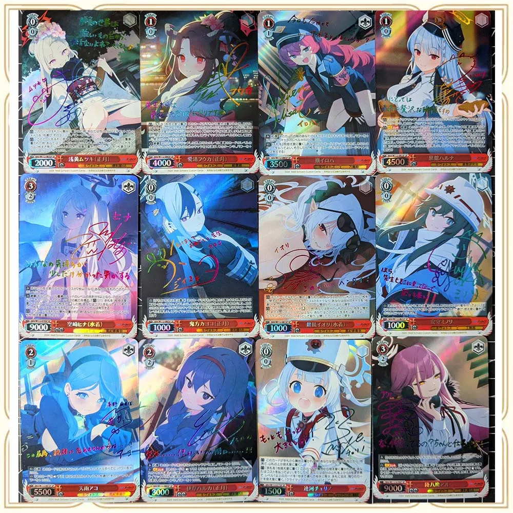 12PC/Set Anime Goddess Story DIY ACG Boys Games Toys Collectible Cards Birthday Gifts Board Game Takanashi Hoshino Misono Mika