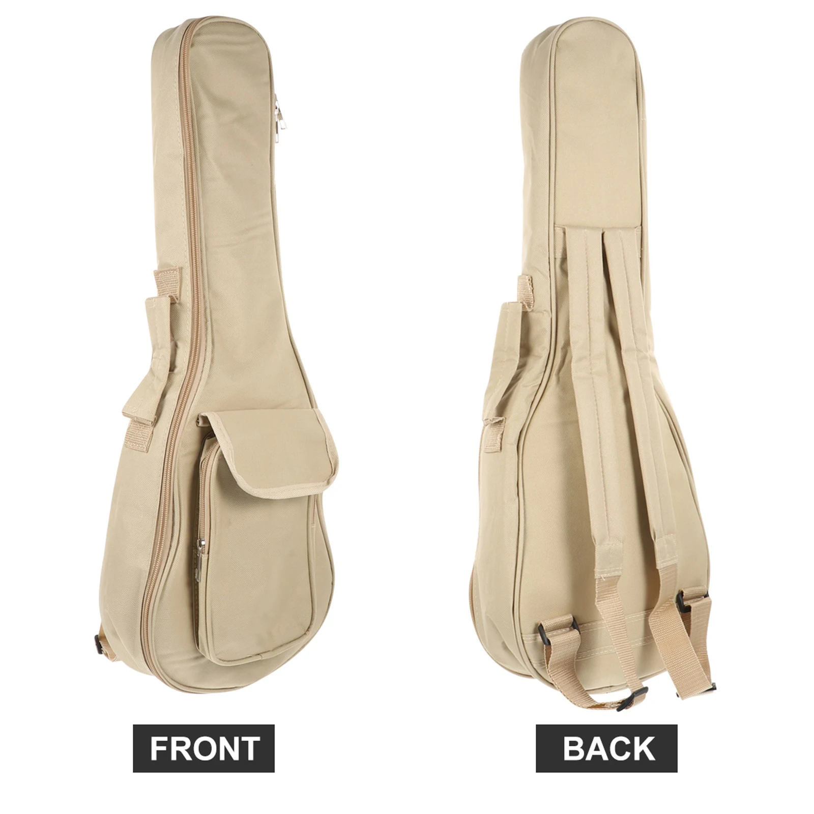

Travel Ukulele Bag Guitar Shaped Rural Carry Case Beige 600d Oxford Cloth Carrying