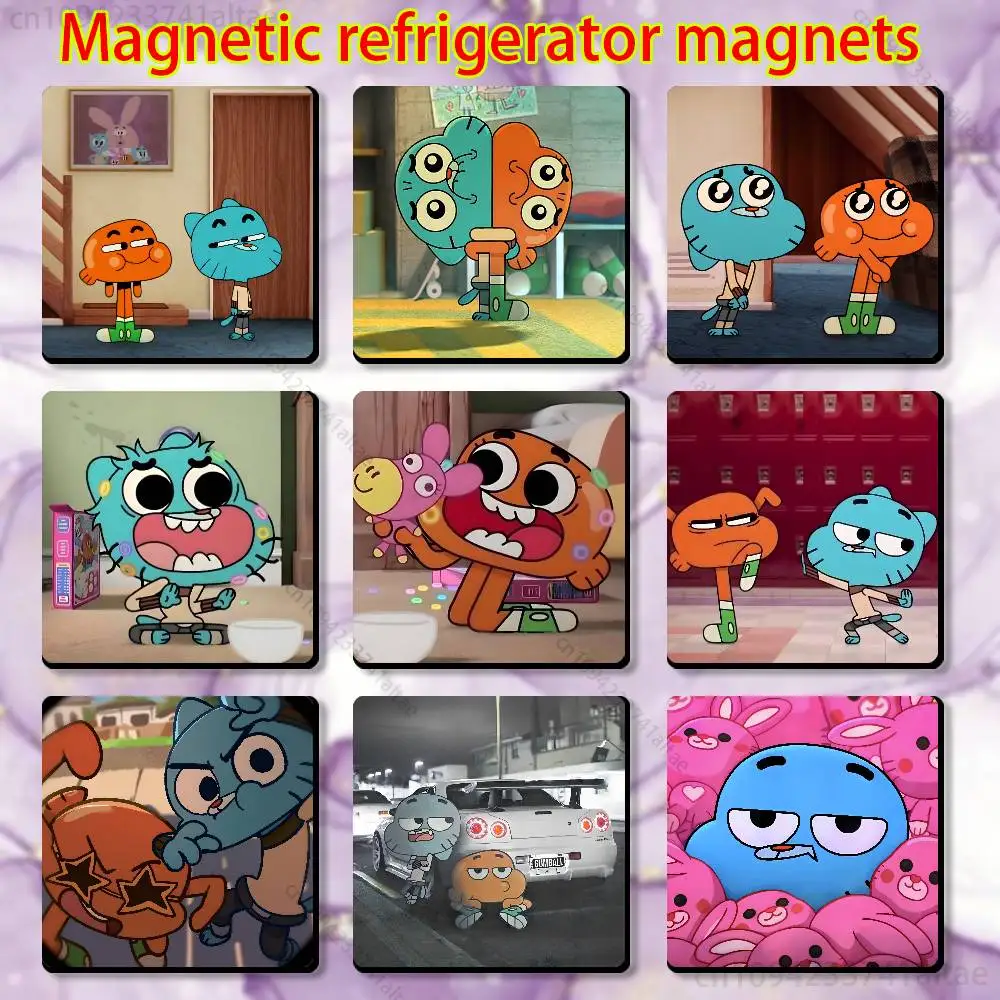 

D-Darwin And G-Gumball Magnetic Fridge Magnets - No Falling Off, Fit for Refrigerators, All Metal Surfaces,Home Decor