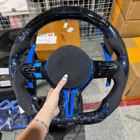 For BMW M Sport Competitive Steering Wheel For BMW E/F Series M3 M5 E46 F10 F30 F20 F12 F80 F82 F34 LED Steering Wheel