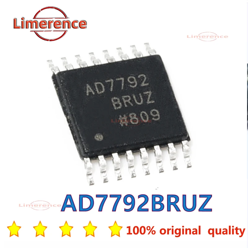 1 Piece AD7792BRUZ-REEL TSSOP-16 Silk Screen AD7792 Chip IC New Original