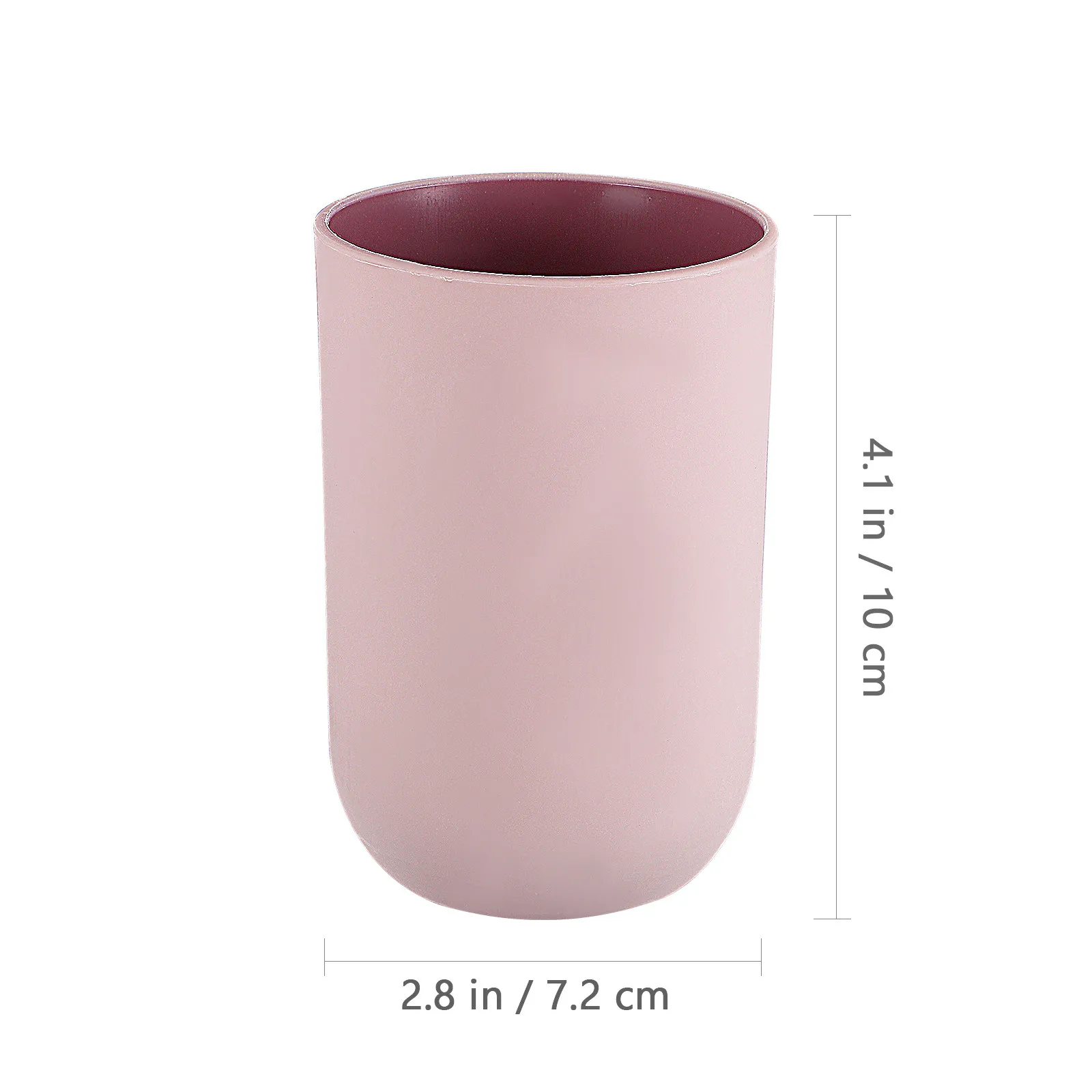 4Pcs Plastic Toothbrush Tumblers for Bathroom Mouthwash Cup Sturdy Anti-Fall Stackable Multipurpose Travel Home