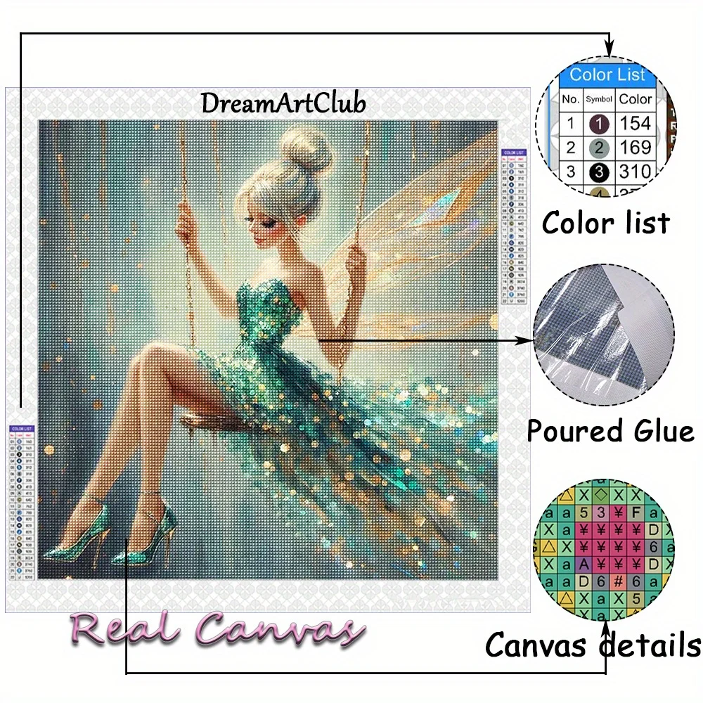 ديزني الأميرة الماس اللوحة سندريلا ليتل ميرميد حسناء الماس الفسيفساء بكسل صورة الكرتون الفتيات الهدايا #2