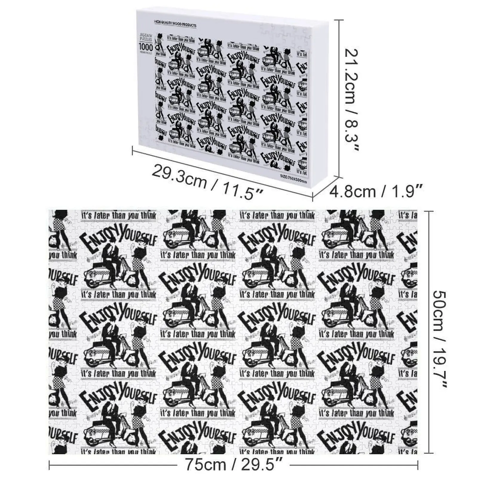 Enjoy yourself Jigsaw Puzzle Personalized Customized Kids Gift Photo Custom Puzzle